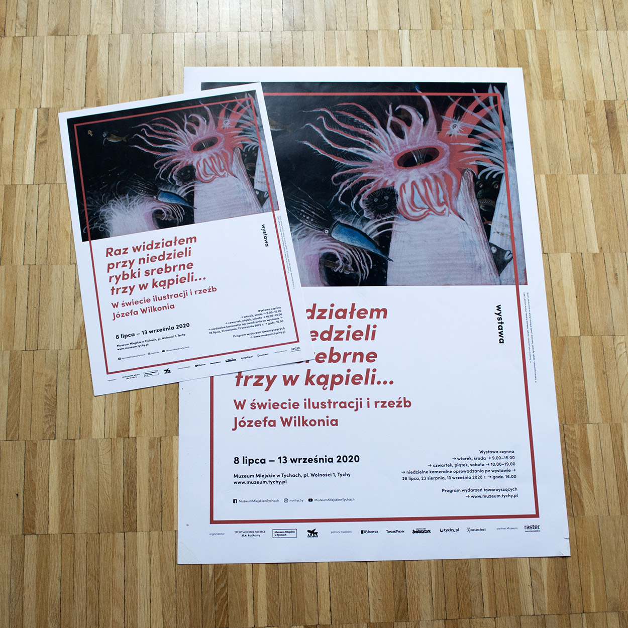 plakaty wystawa Józef Wilkoń promocja design system Muzeum Miejskie w Tychach instytucja kultury